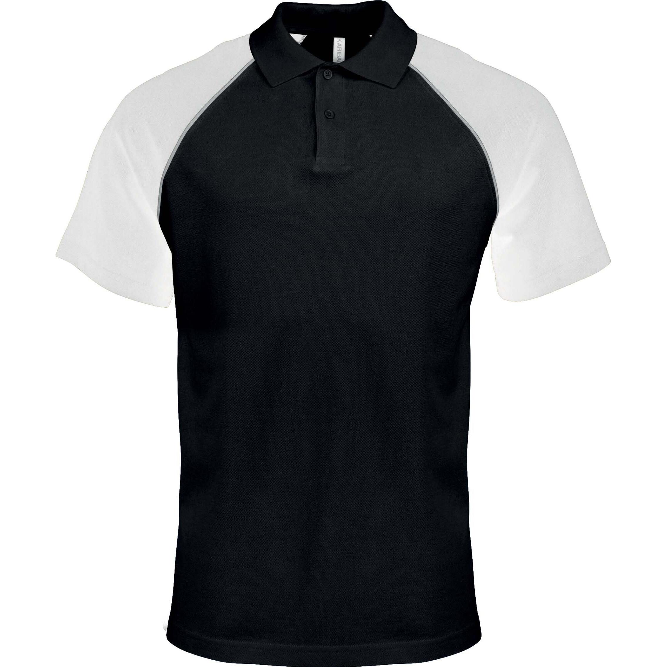 Kariban, Herren, Shirt, Baseball, Schwarz, (L)