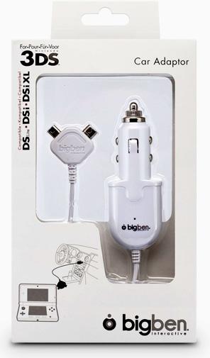 Image du produit Bigben Adaptateur allume-cigare 12V - noir DSi / DSi XL / 3DS (3DS)