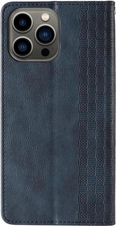 Produktbild Hurtel Magnetband Hülle Hülle für Samsung Galaxy S23 Flip Wallet Mini Lanyard Stand Blau (Samsung Galaxy S23+)
