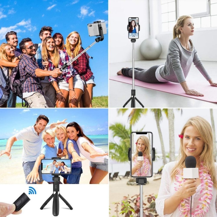 Produktbild Tech-Protect L01s Wireless Selfie Stick Tripod Black