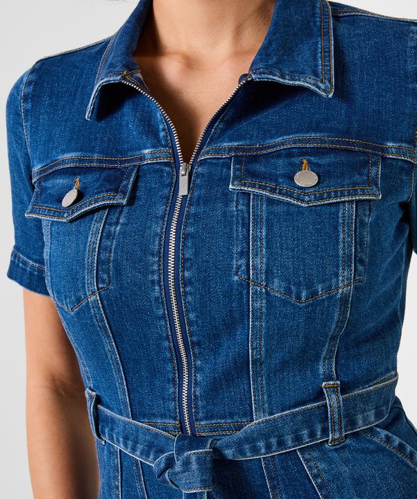 Image du produit Joe Browns Stretchy Denim Zip Front Dress (48)