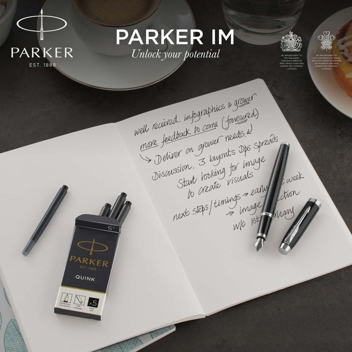 Produktbild Parker Füllfederhalter DuoSet IM C.C. Schwarz (Silber, Black, 2 x)
