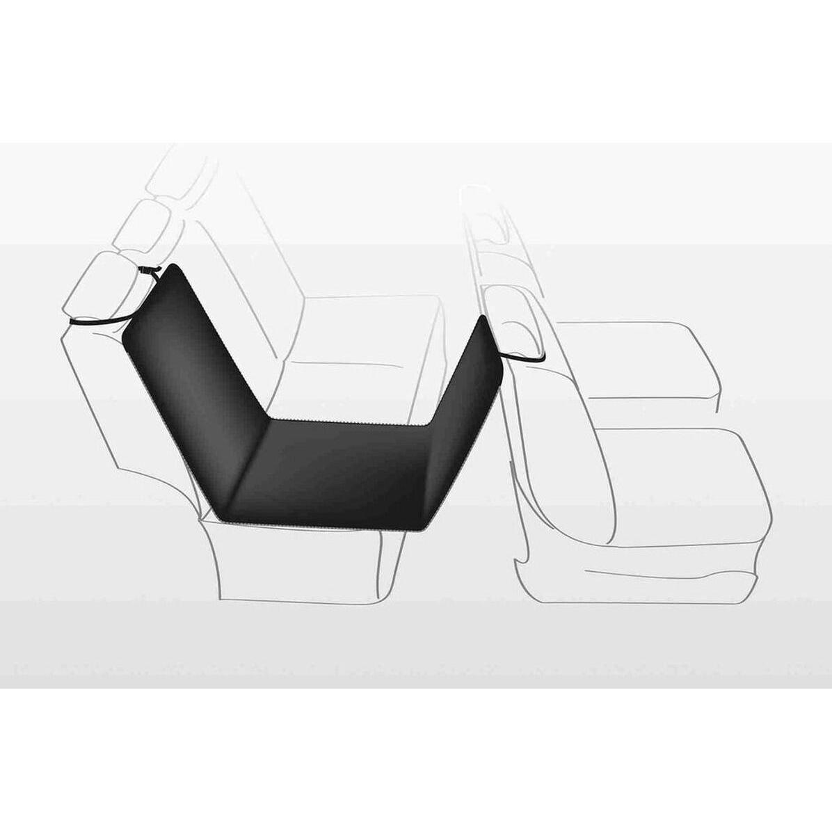 TRIXIE Housse de siège auto moitié Noir et beige