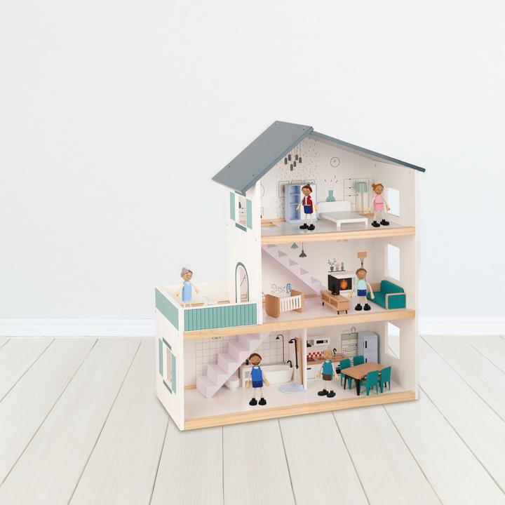 Actual product image Tooky Toy Doll's house with many accessories, TH919
