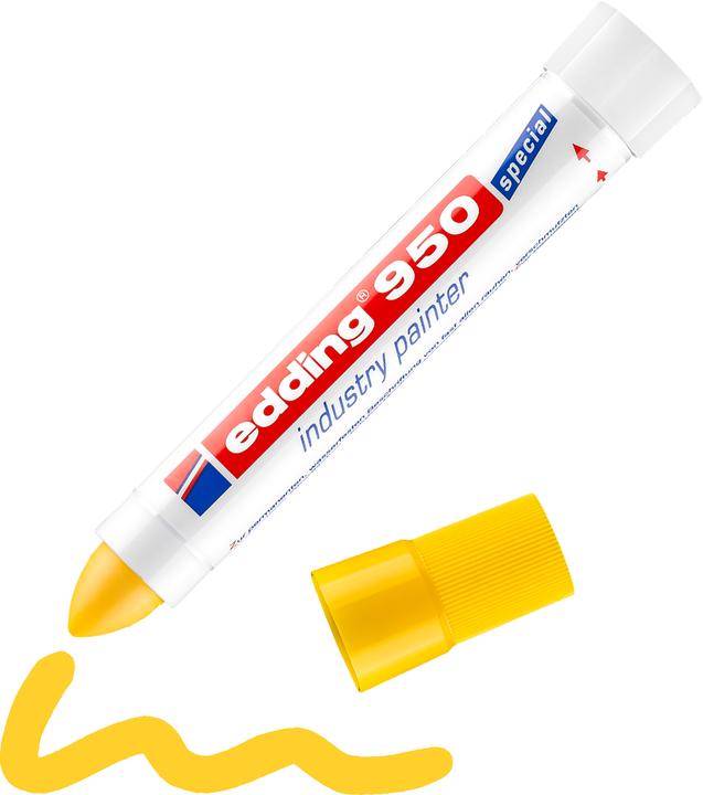 Actual product image Edding Industrial marker 950 (Yellow, 10 mm, 1 x)