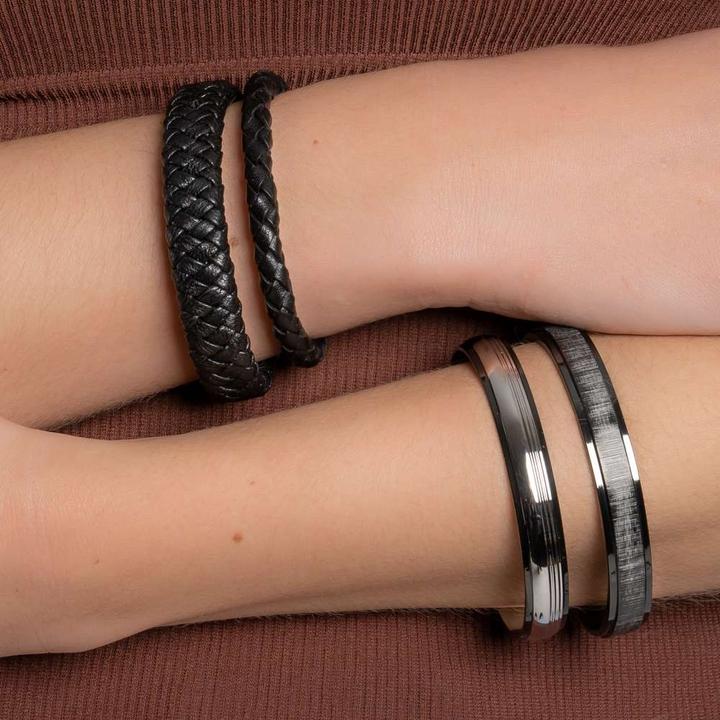 Produktbild Bijouteria Lederarmband (17 cm, Leder, Edelstahl)