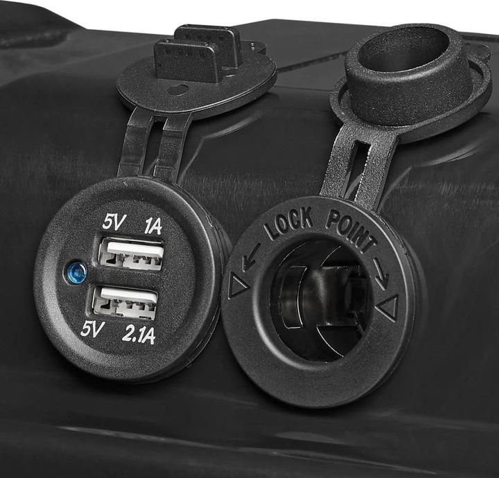 Image du produit ProPlus Boîte à piles 35x18x20cm 2x USB - 1x prise 12V - voltmètre (12 V)