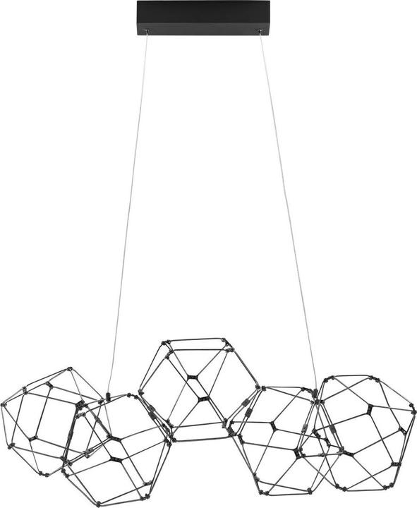 Actual product image Nova Luce NEBULA LED pendant light black 25W warm white 84x22x110cm 9186900