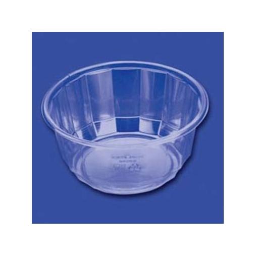 Plus Pack, Einweggeschirr, Plastskål Bowl Diamond 1428 ml Ø192x85 mm APET Klar,300 Stk/krt