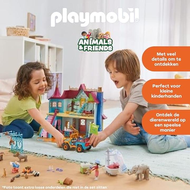 Image du produit Playmobil Villa d'animaux multicolores (71852)