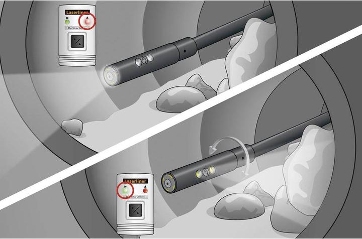 Produktbild Laserliner Endoskopkamera DuoView Camera Ø 9 mm, 1 m