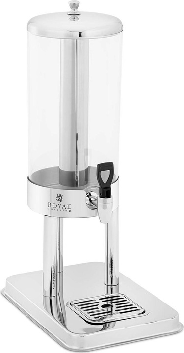 Royal Catering Juice dispenser - 5.5 L - with cooling system - stainless steel / plastic -