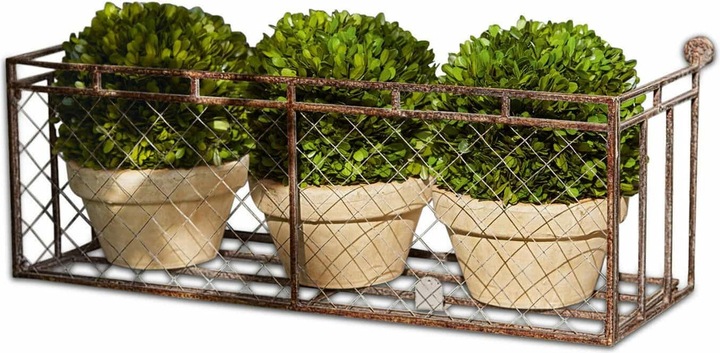 Produktbild Loberon Pflanzkasten Edington antikbraun (72.50 cm)