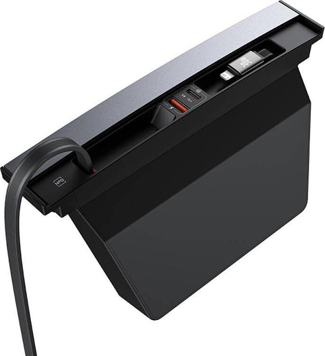 Immagine prodotto Baseus Hub T-Space con cavi da USB-C a lightning per auto Tesla (nero) (USB-C, 4 porte)