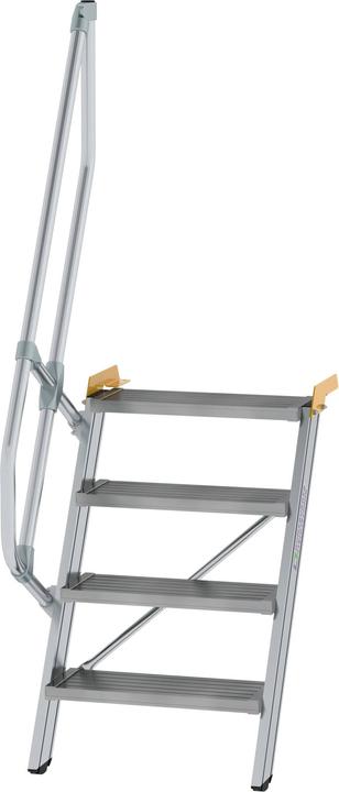 Productafbeelding Munk Trap 60ï¿½ tredebreedte 600 mm 4 treden aluminium geribbeld (Steigers, 0.11 cm)