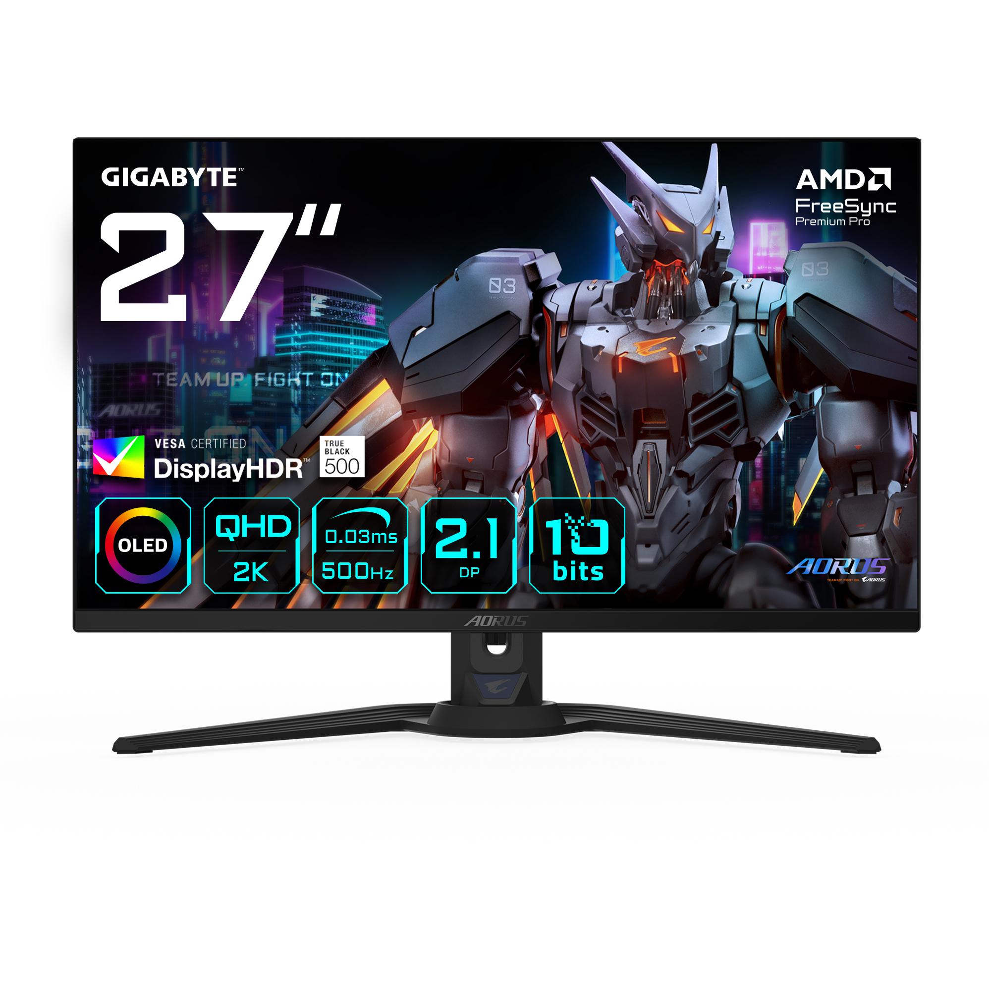 Gigabyte AORUS FO27Q5P (2560 x 1440 Pixel, 27"), Monitor, Schwarz