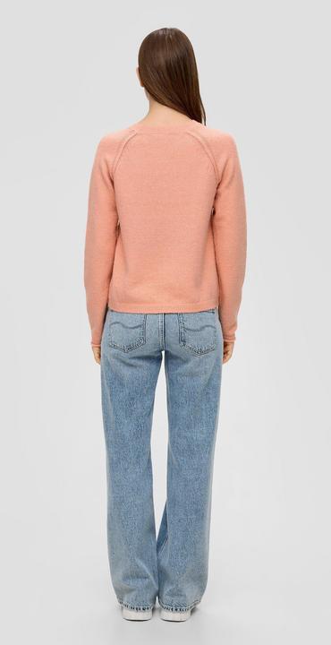 Actual product image S.Oliver Strickpullover Strickpullover mit Rollsaum (XXL)