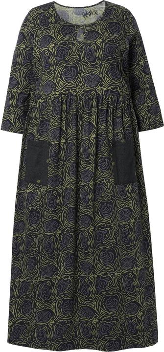 Produktbild Ulla Popken Jerseykleid, A-Linie, Blumendruck (54)
