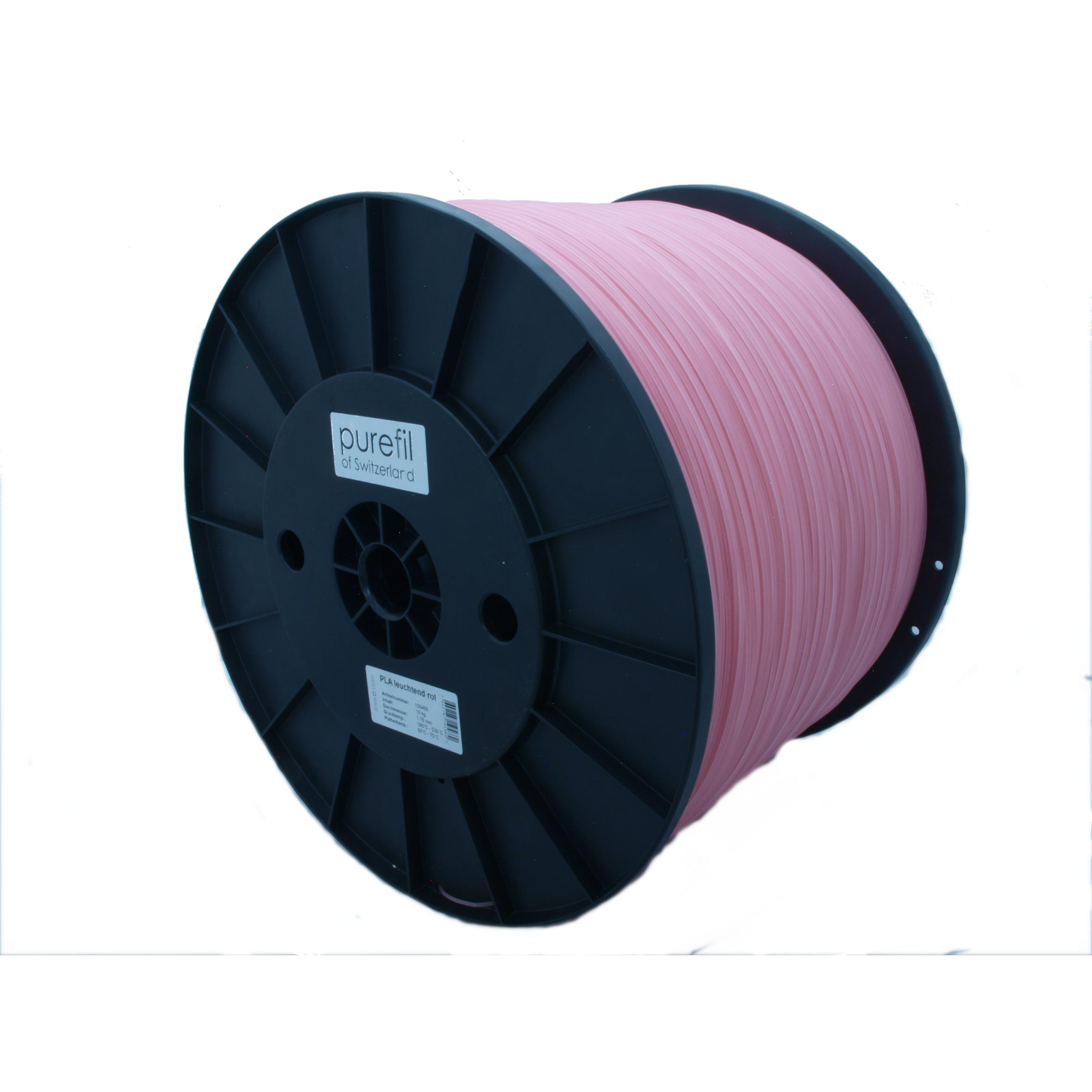 Purefil PLA Filament (PLA, 1.75 mm, 10000 g, Rot), 3D Filament, Rot
