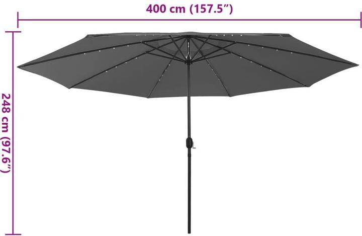Produktbild vidaXL Sonnenschirm (4 m)