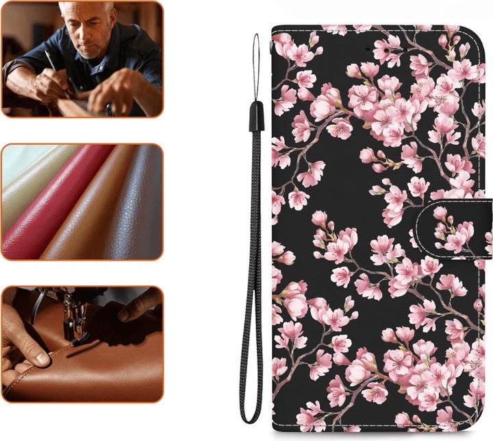 Immagine prodotto Cover-Discount Galaxy S25 Ultra - Tasche Hülle mit Blüten Motiv (Samsung Galaxy S25 Ultra)