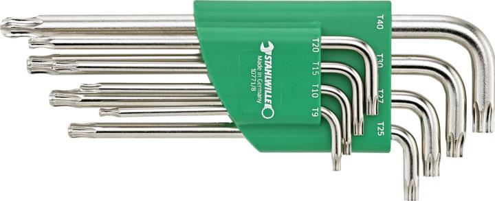 Actual product image Stahlwille Offset Screwdriver Set TORX Ballpoint Hex Key T9-T40