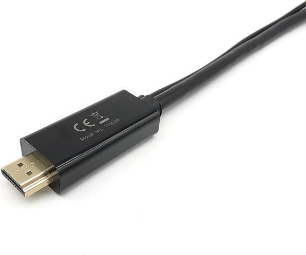Produktbild equip HDMI Adapter Displayport St/Bu /60Hz sw (HDMI, 0.60 cm)