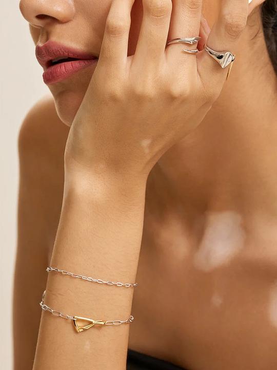 Immagine prodotto Ania Haie Armband Tough Love (16.50 cm, Argento 925)