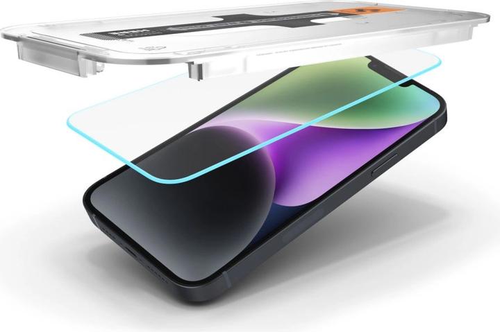 Image du produit Spigen VERRE TEMPÉRÉ.TR "EZ FIT" 2-PACK IPHONE 13 / 13 PRO ANTIBLUE (2 pcs, Apple iPhone 13, Apple iPhone 13 Pro)