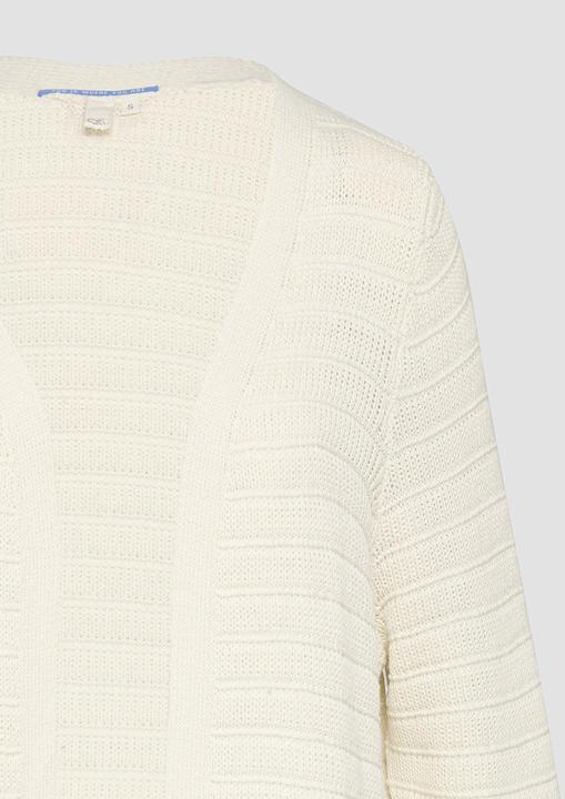 Produktbild s.Oliver Strickjacke Offener Long-Cardigan mit Strukturmuster (XS)