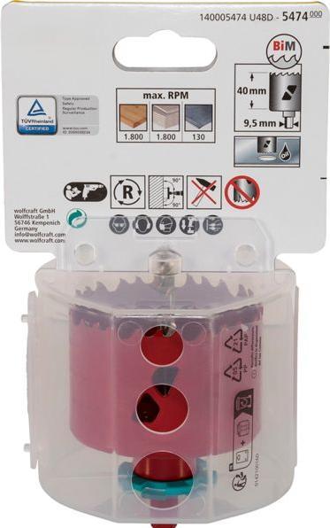 Image du produit wolfcraft 1 scie cloche BiM ø68mm (6 mm)