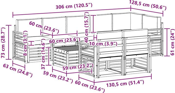 Produktbild vidaXL Sofa Set