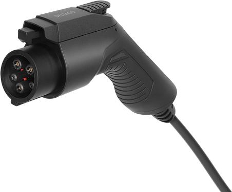 Actual product image Deltaco Electric car charging cable Schuko - Type 1, 1 phase, 3.6KW, 5m, black (3.60 kW, 16 A, 6 m)
