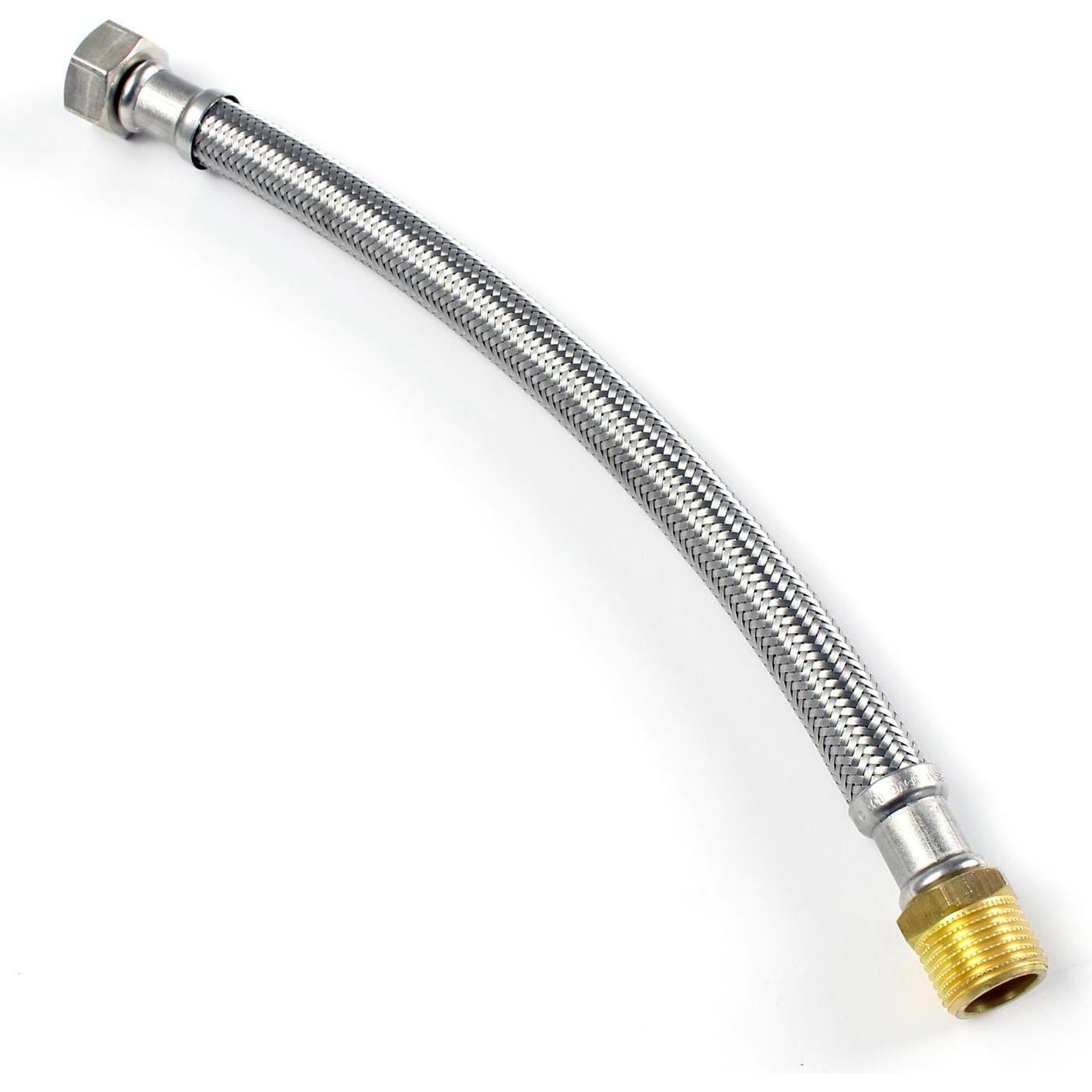 Thumbnail - XPOtool, Zubehör Sanitärinstallation, Flexschlauch 300mm DN13 Panzerschlauch 3/4" ÜM 24,12mm 1/2" AG 20,95mm