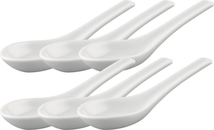 Thomas Trend Weiss Porzellanlöffel 13 cm Set6 (6 Stück, Löffel)