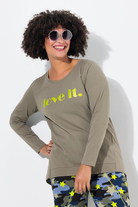 Produktbild Angel of Style T-Shirt, oversized, LOVE IT, Langarm (54)