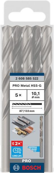 Produktbild Bosch Professional Zubehör PRO Metal HSS-G Spiralbohrer, 10,1 x 87 x 133 mm (10.1 mm)