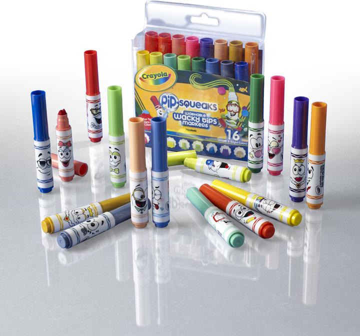 Produktbild Crayola Pipsqueak mit Fantasie Punkte, 16st. (16 x)