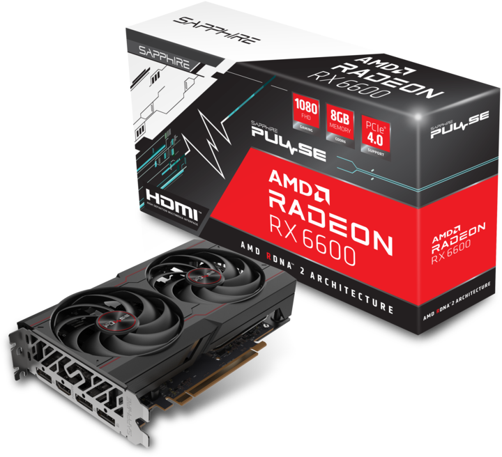 Image du produit Sapphire Radeon RX 6600 Pulse (8 Go)