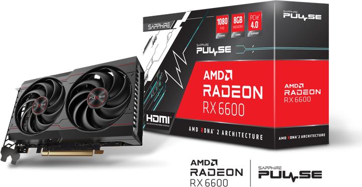 Image du produit Sapphire Radeon RX 6600 Pulse (8 Go)