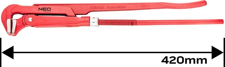 Immagine prodotto Neo Vamzdžio raktas tipas "90", 1,5 ", 420 mm (420 mm)