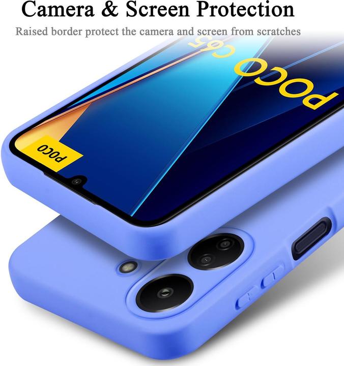 Image du produit Cadorabo Housse pour Xiaomi Poco C65 TPU au design Liquid Protection silicone (Xiaomi Poco C65)