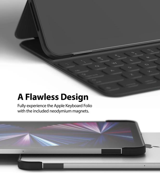 Actual product image Ringke Frame Shield case adhesive protective frame for iPad Pro 11" 2020 / iPad Pro 11" 2018 silve