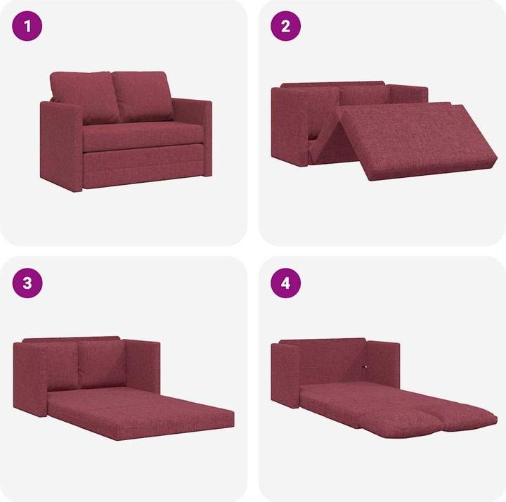 Actual product image vidaXL Bodensofa mit Schlaffunktion (2 person sofa)