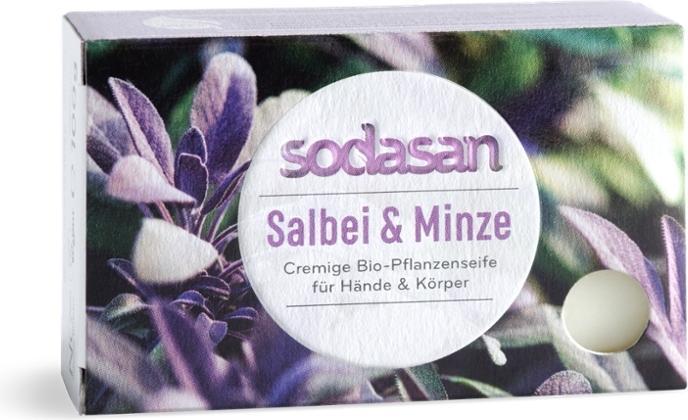 Sodasan Savon végétal Sauge & Mine (Savon dur)