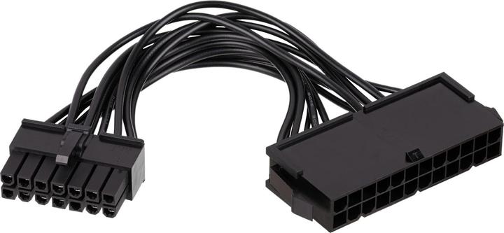 Image du produit Akyga AK-CA-77 - Adaptateur de câble - 24 broches ATX (hun) til 14 broches strøm (han) - 10 cm - pour Leno (10 cm, 24 broches ATX)