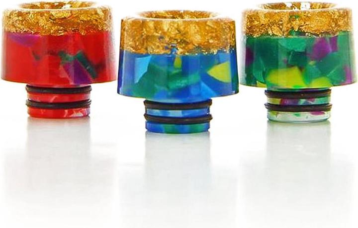 Image du produit DIY Up Drip Tip 510 Epoxy Resin Gold (1 x)