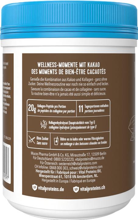 Nährwerte und Zutaten Vital Proteins Collagen Peptides Kakao (1 Stück, Pulver, 364 g)
