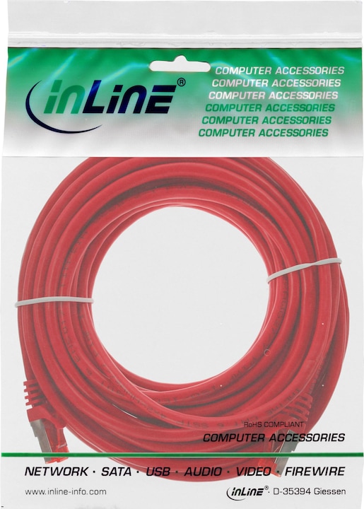 Produktbild InLine Netzwerkkabel (S/FTP, CAT6, 25 m)