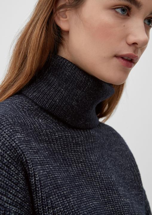 Produktbild s.Oliver Strickpullover Strickpullover mit Rollkragen (40)